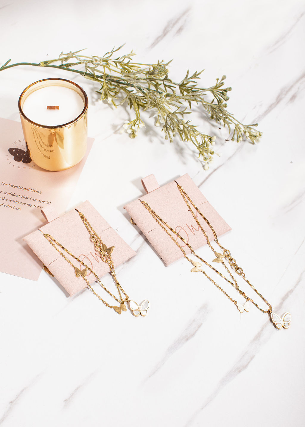 Free Butterfly Necklace and Bracelet Set — the VIP welcome gift in your first box